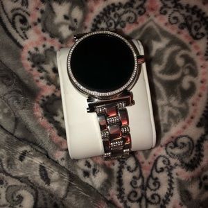 Silver diamond Michael Kors smartwatch